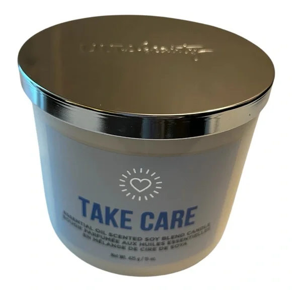 Ulta candle Essential oil Take Care Scented soy blend 3-wick candle Brand NEW - Picture 4 of 6